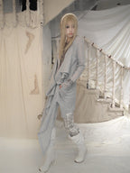 Scarf‑Effect Draped Tunic