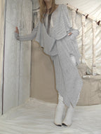 Scarf‑Effect Draped Tunic
