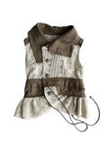 snow castle patchwork vest