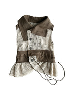 snow castle patchwork vest