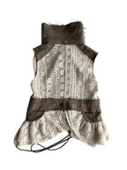 snow castle patchwork vest