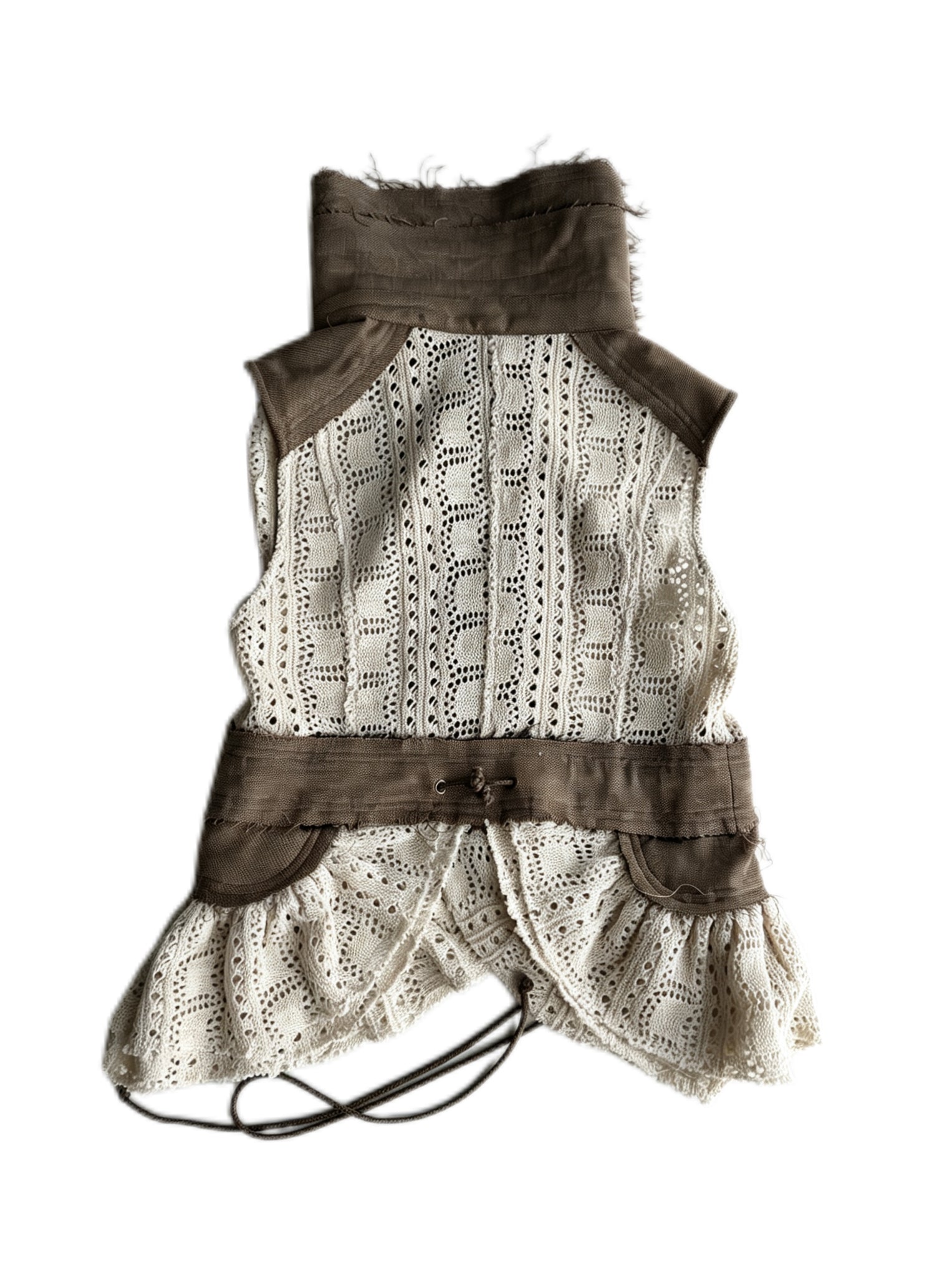 snow castle patchwork vest