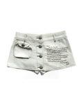 SnowCastle Love Letter Mini Skirt