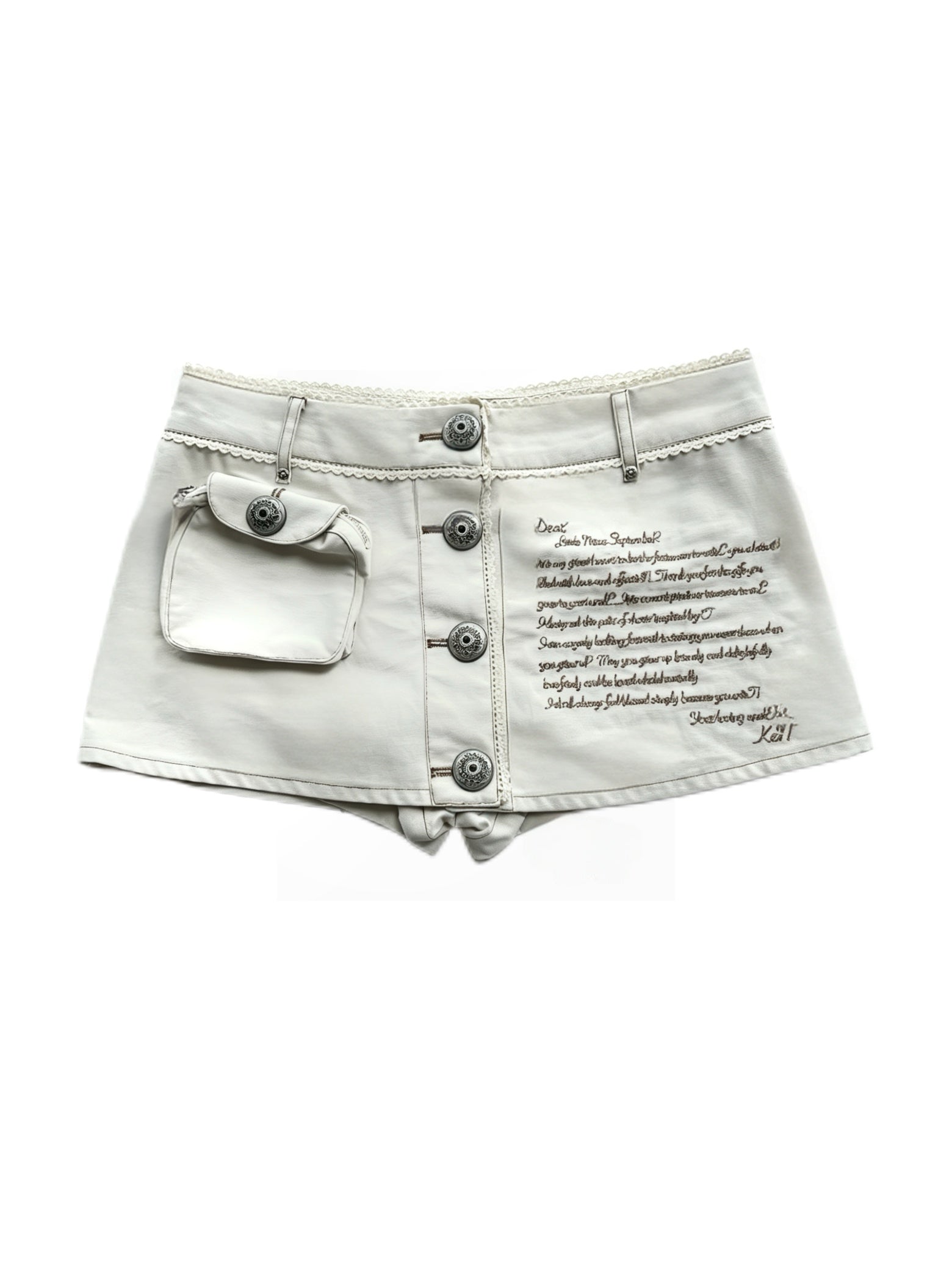 SnowCastle Love Letter Mini Skirt