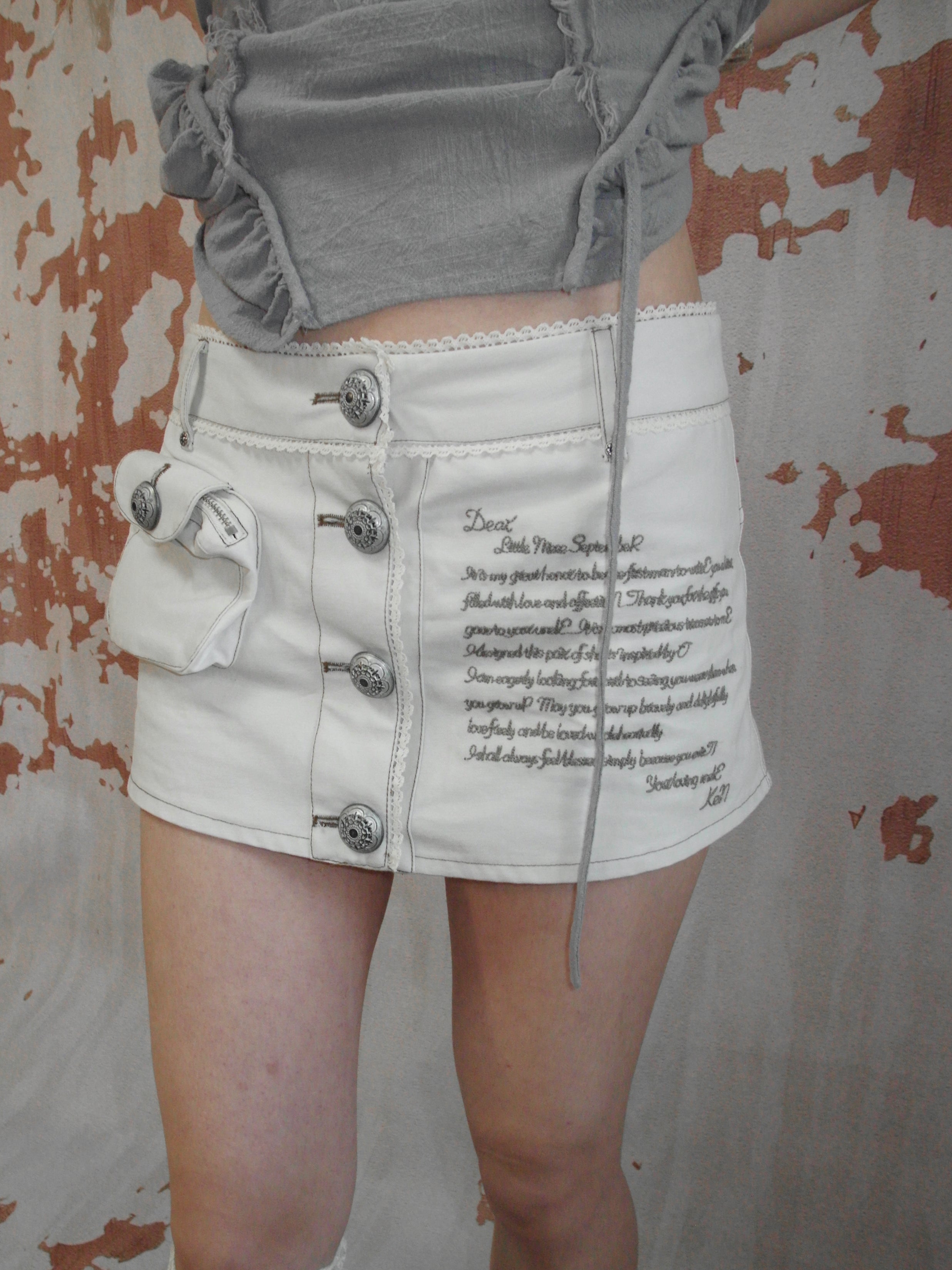 SnowCastle Love Letter Mini Skirt