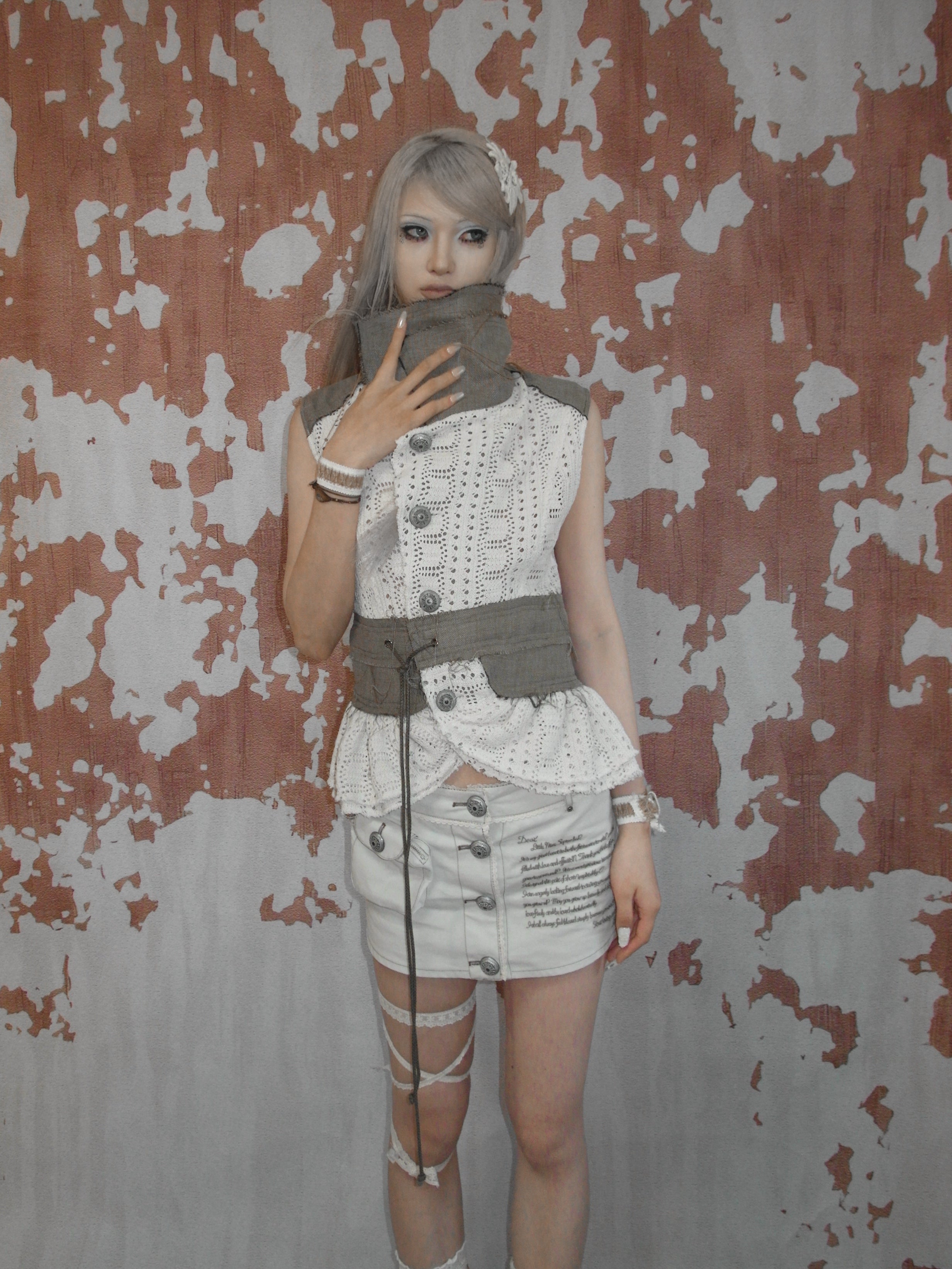 snow castle patchwork vest