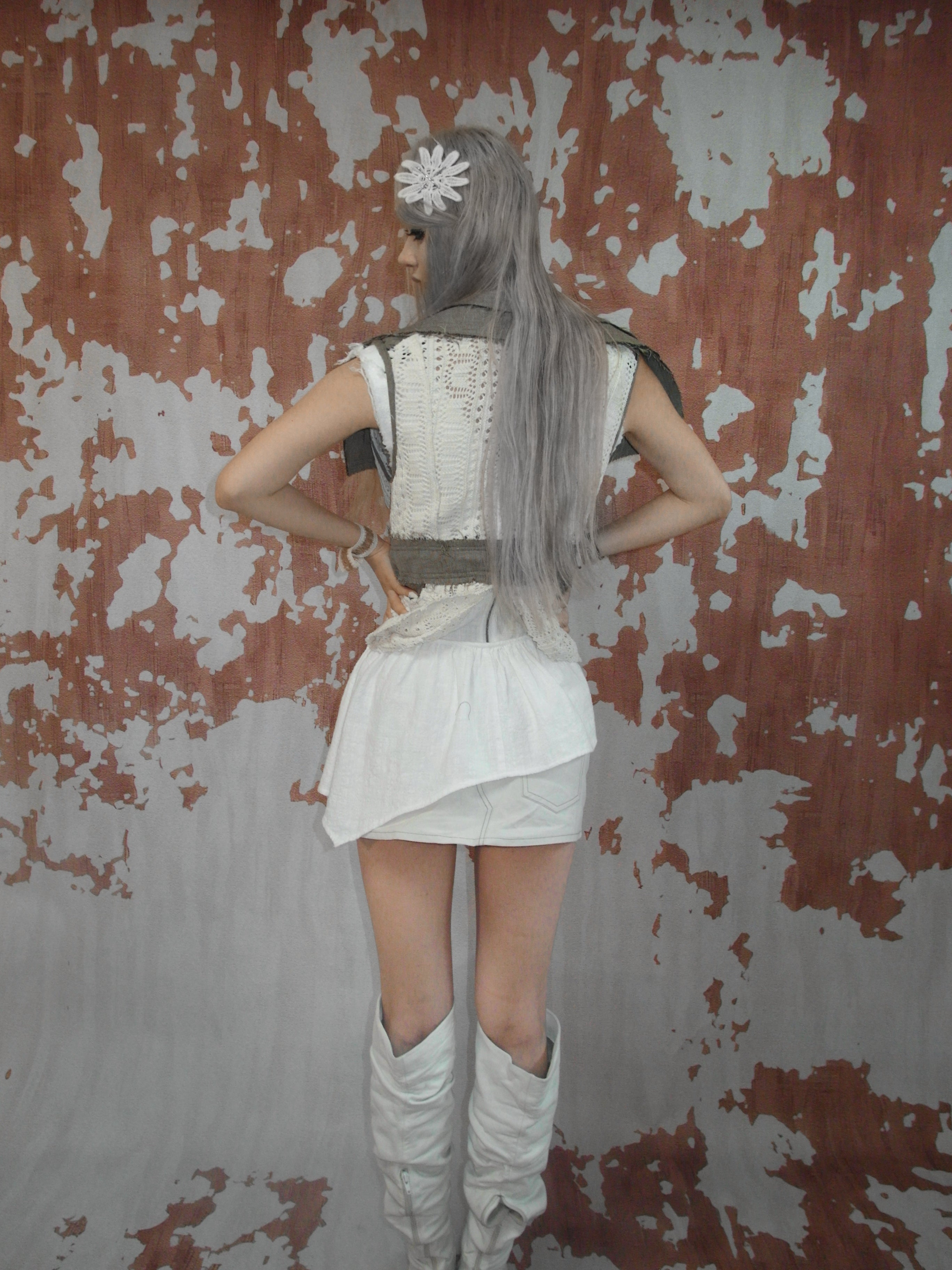 snow castle patchwork vest