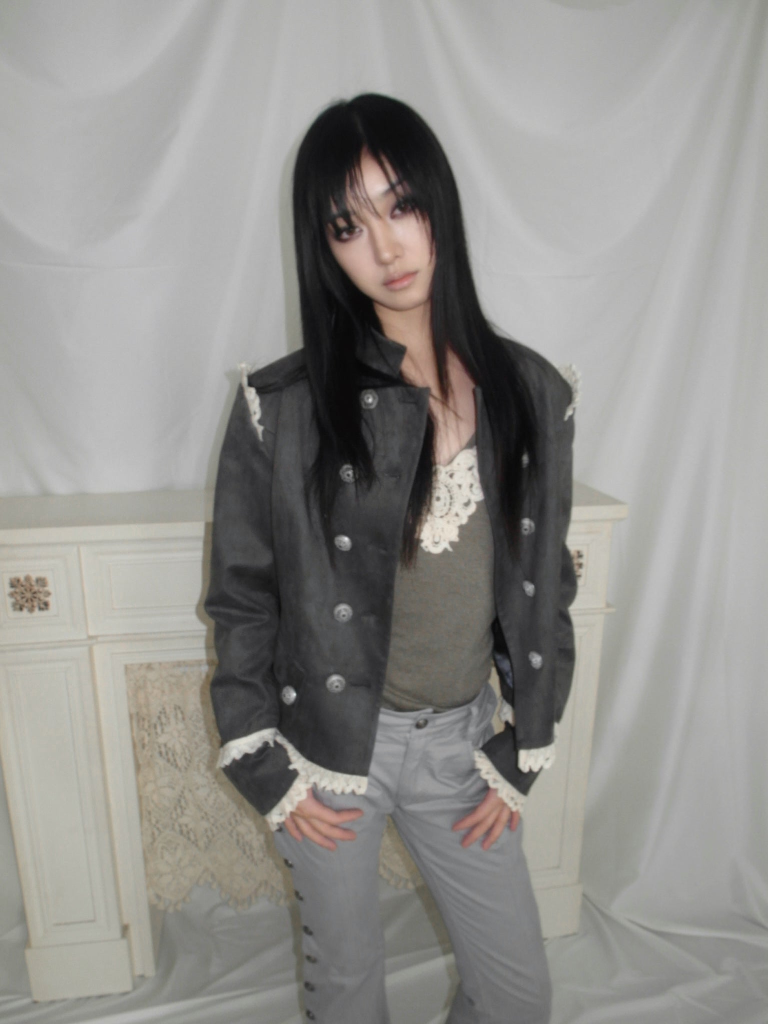 Snow Knight Court Button-Down Jacket