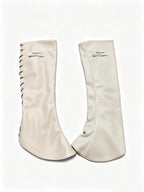 Cutwork Faux‑Leather Gaiters