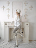 Cutwork Faux‑Leather Gaiters