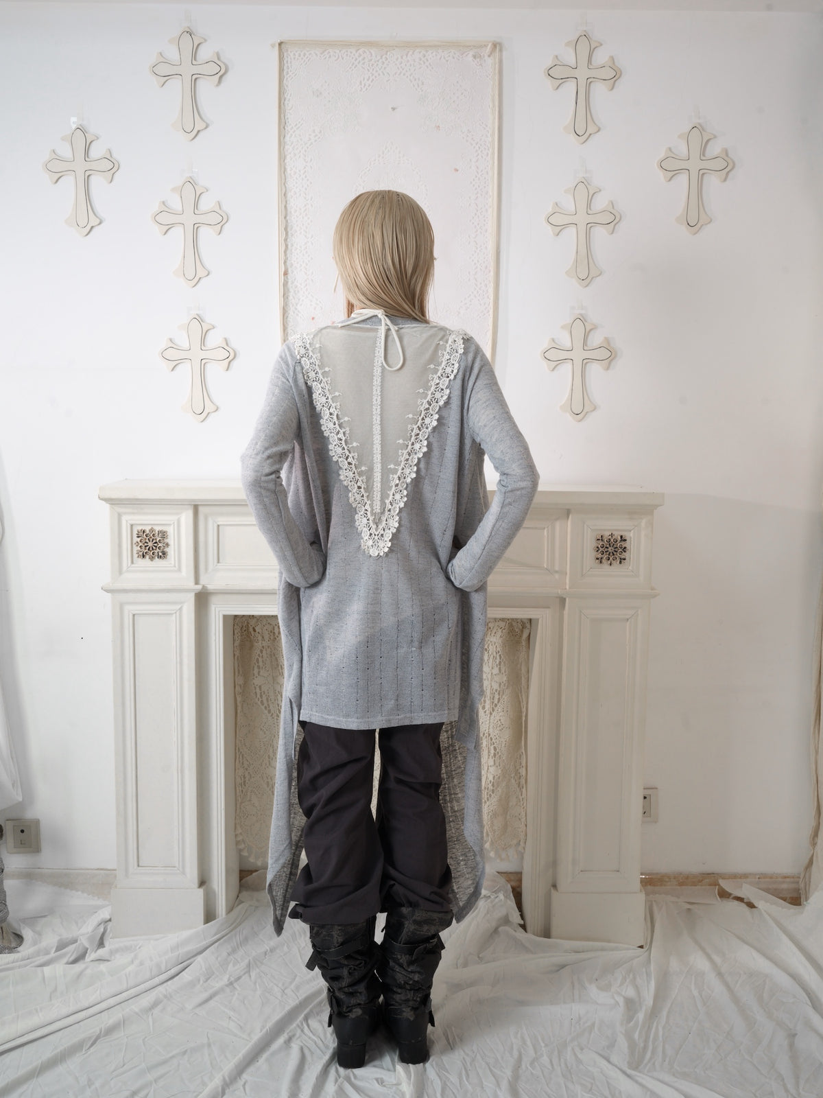 Scarf‑Effect Draped Tunic