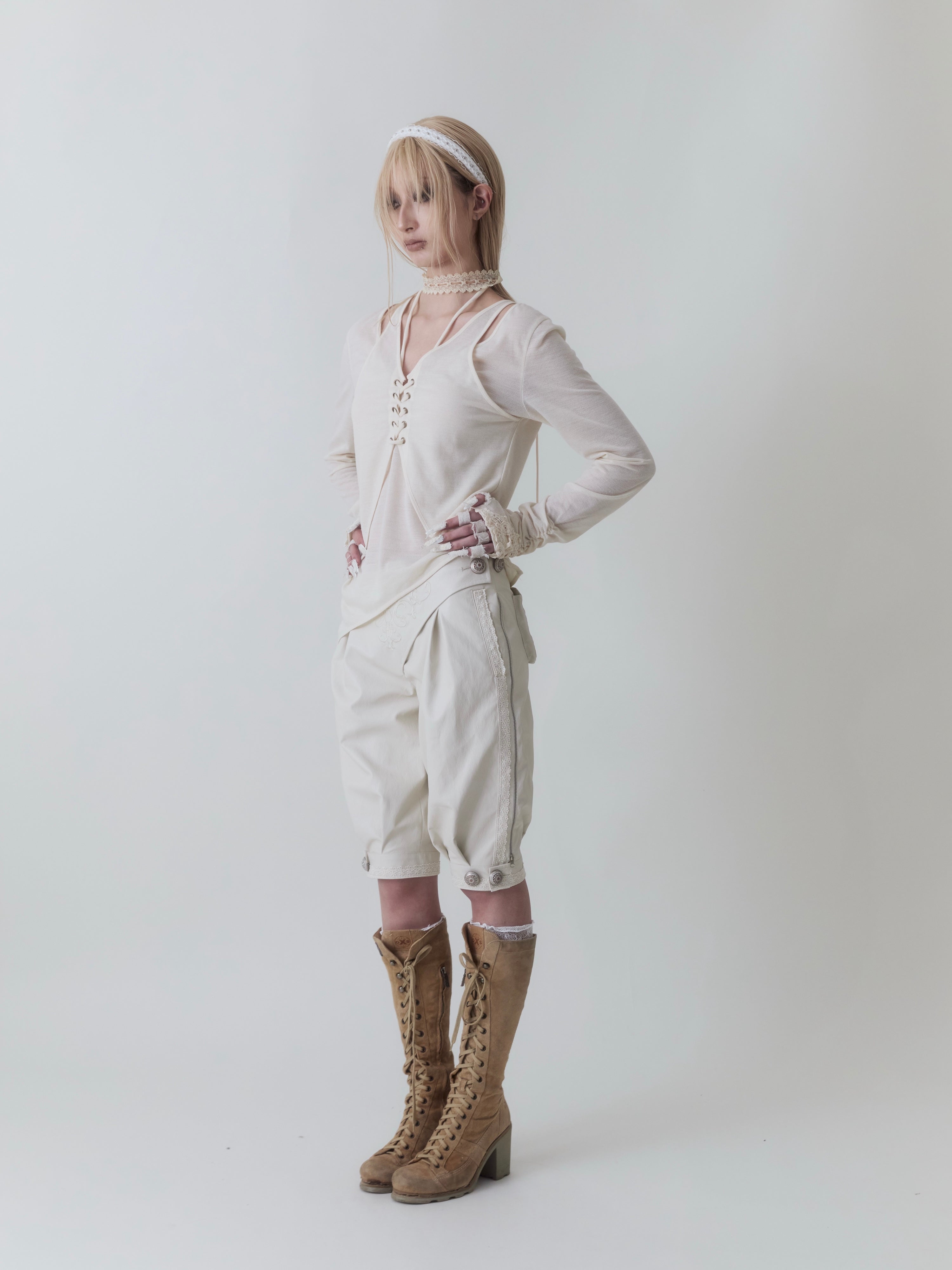 SnowCastle Embroidered leather breeches