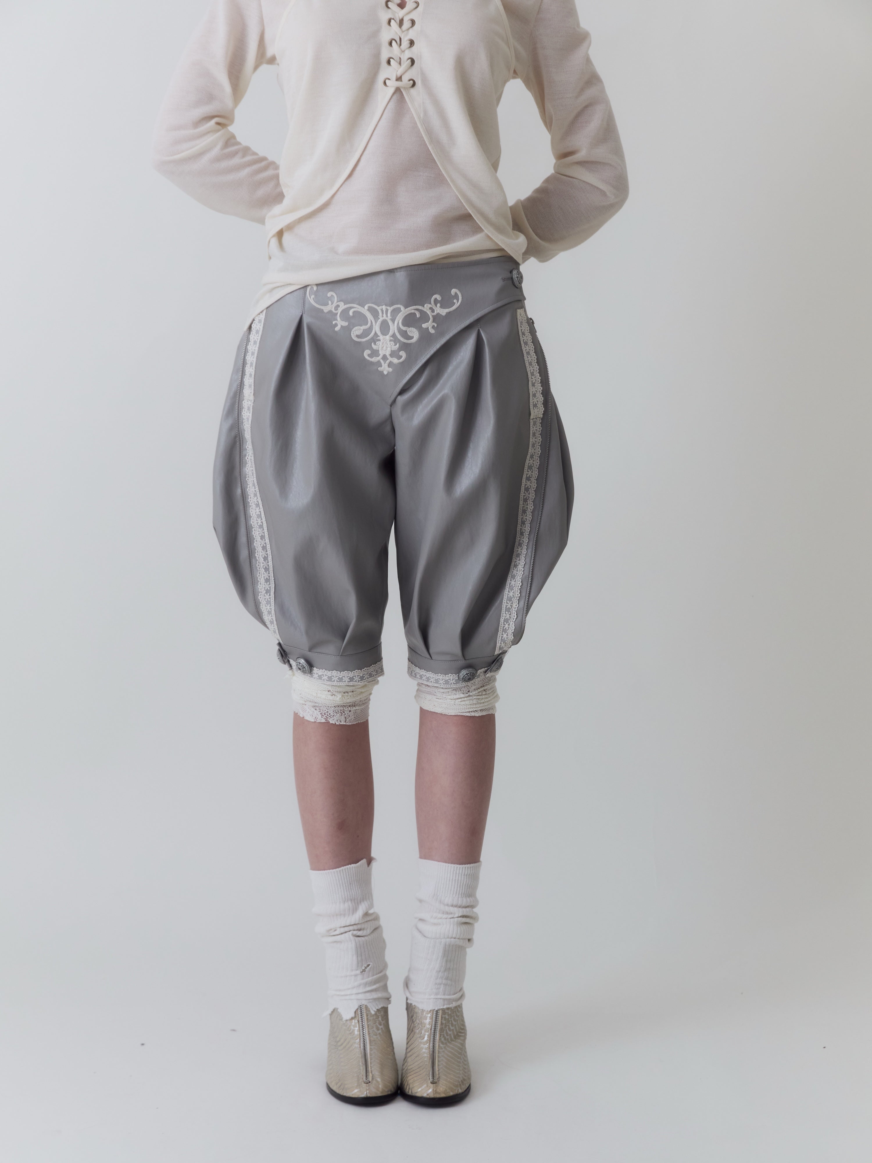 SnowCastle Embroidered leather breeches